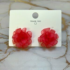 Pink resin flower